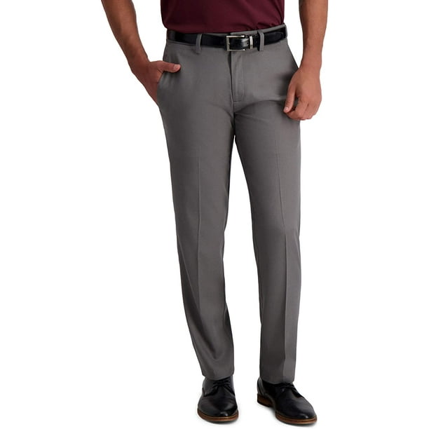 Haggar Mens Cool 18 Pro Straight Fit Flat Front Superflex Waistband Pant Haggar Mens Cool 18 Pro Straight Fit Flat Front Superflex Waistband Pant